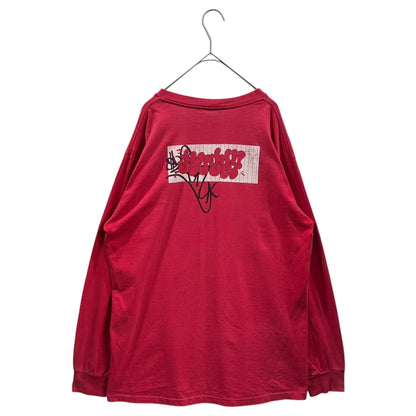 STUSSY 90s USA Made Graphic T-Shirt Red Size L
