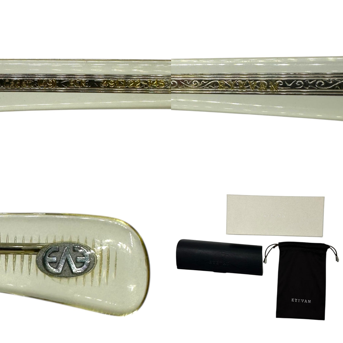 EYEVAN Cadet Clear Frame Sunglasses ECR Size 49□ 22-145