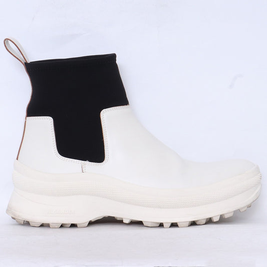 JIL SANDER Chelsea Boots White Size EU 42