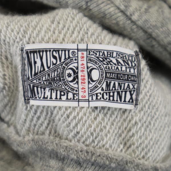 NEXUSVII Made in Japan Wool Blend Hoodie Gray Size 44