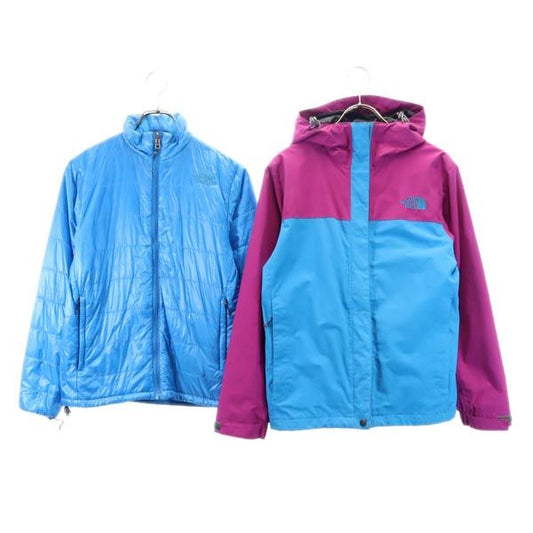 THE NORTH FACE 3-Way Padded Liner Nylon Jacket Blue Size M