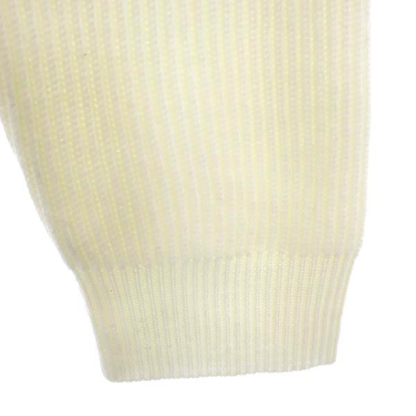 BOUTIQUE MOSCHINO Wool Long Sleeve Cardigan White Size 40