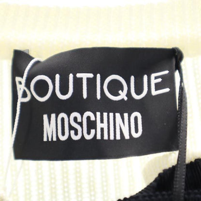 BOUTIQUE MOSCHINO Wool Long Sleeve Cardigan White Size 40