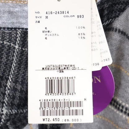 DIANE VON FURSTENBERG Wool Patterned Cardigan Gray Size M