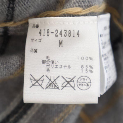 DIANE VON FURSTENBERG Wool Patterned Cardigan Gray Size M