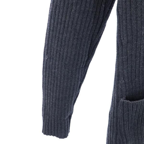 CELINE Wool Knit Cardigan Gray Size 40