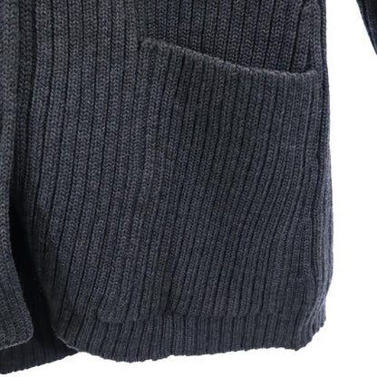 CELINE Wool Knit Cardigan Gray Size 40