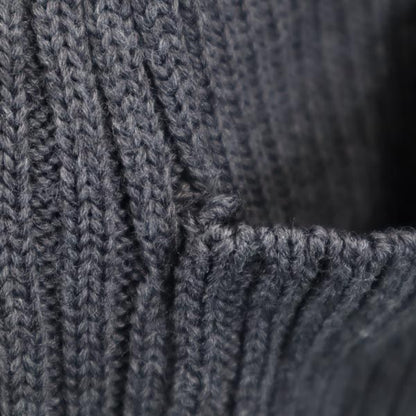 CELINE Wool Knit Cardigan Gray Size 40