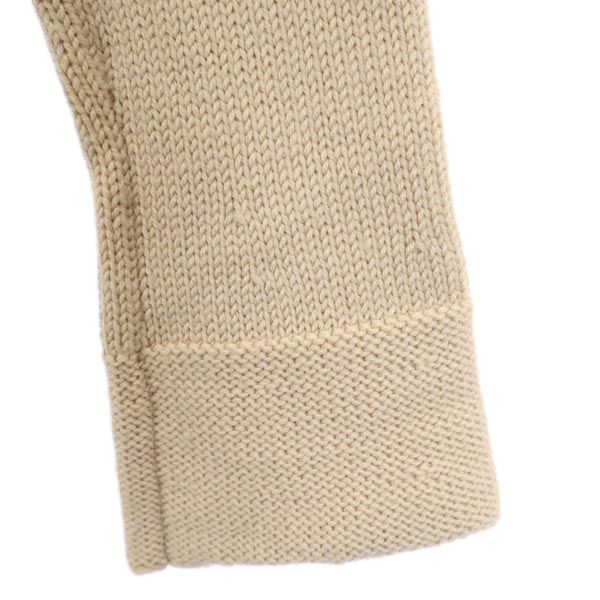 FOXEY Wool Long Sleeve Bolero Sweater Beige Size 40