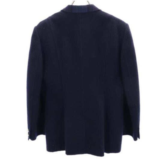 Burberrys Vintage Wool Double-Breasted Jacket Navy Size 11AR
