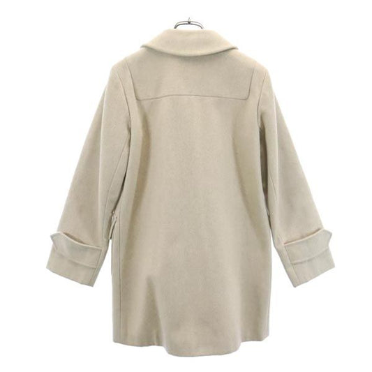 JIL SANDER Cashmere Wool Blend Half Coat Beige Size 34