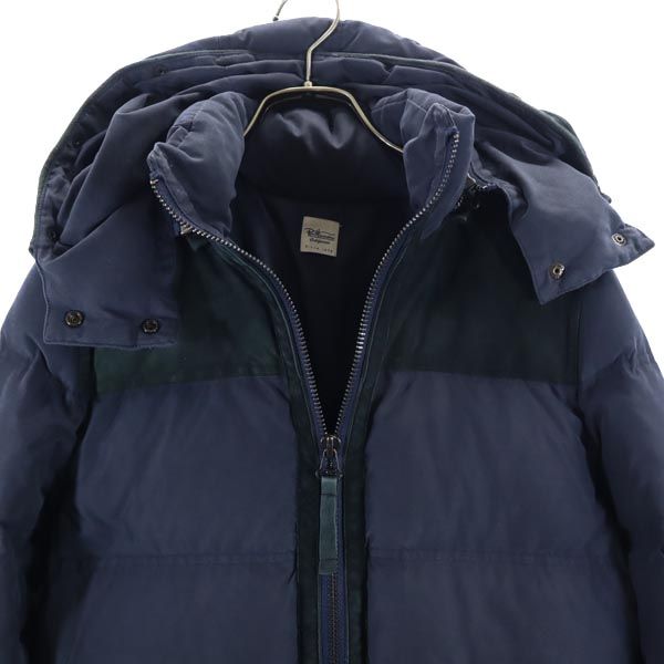 Ron Herman Hooded Down Jacket Navy Size S