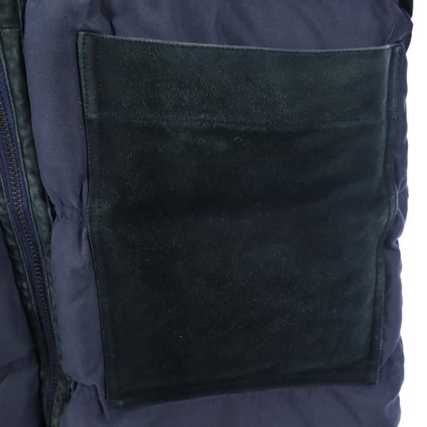 Ron Herman Hooded Down Jacket Navy Size S