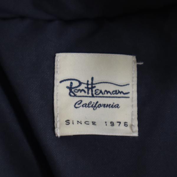Ron Herman Hooded Down Jacket Navy Size S