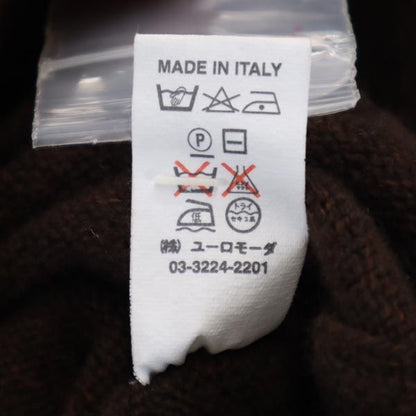 PAULE KA Made in Italy Cashmere Blend Knit Vest Brown Size M