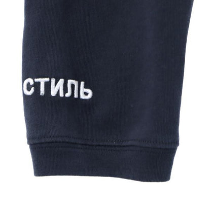 HERON PRESTON Logo Embroidered Long Sleeve T-Shirt Black Size XXS