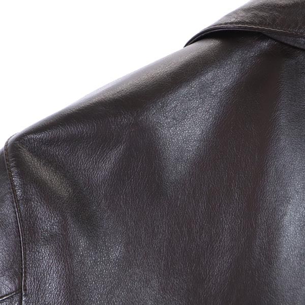 HARLEY DAVIDSON Cowhide Leather Jacket Brown