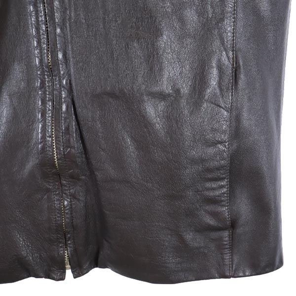 HARLEY DAVIDSON Cowhide Leather Jacket Brown