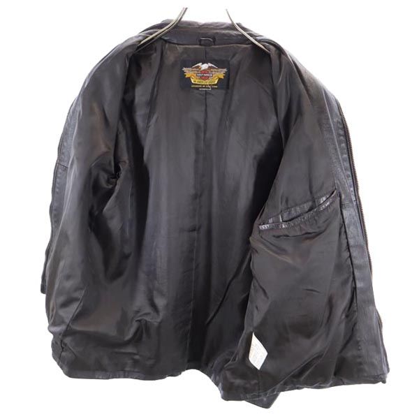 HARLEY DAVIDSON Cowhide Leather Jacket Brown