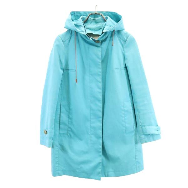MACKINTOSH PHILOSOPHY Cotton Hooded Coat Light Blue Size 36