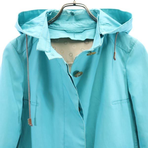 MACKINTOSH PHILOSOPHY Cotton Hooded Coat Light Blue Size 36