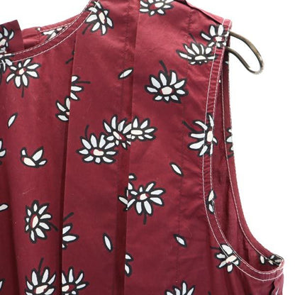 MARNI Frank Navin Sleeveless Back Dress Bordeaux Size 42