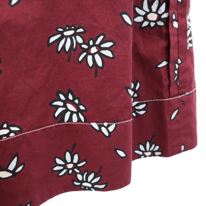 MARNI Frank Navin Sleeveless Back Dress Bordeaux Size 42