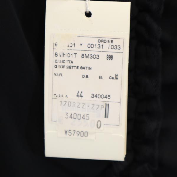ARMANI COLLEZIONI Silk Back Zip Tank Top Black Size 44