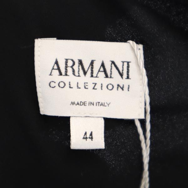 ARMANI COLLEZIONI Silk Back Zip Tank Top Black Size 44