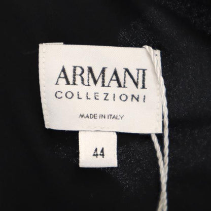 ARMANI COLLEZIONI Silk Back Zip Tank Top Black Size 44