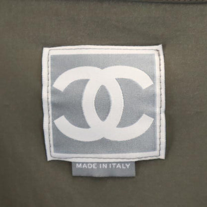 CHANEL Three-Quarter Sleeve Top Khaki Size 38