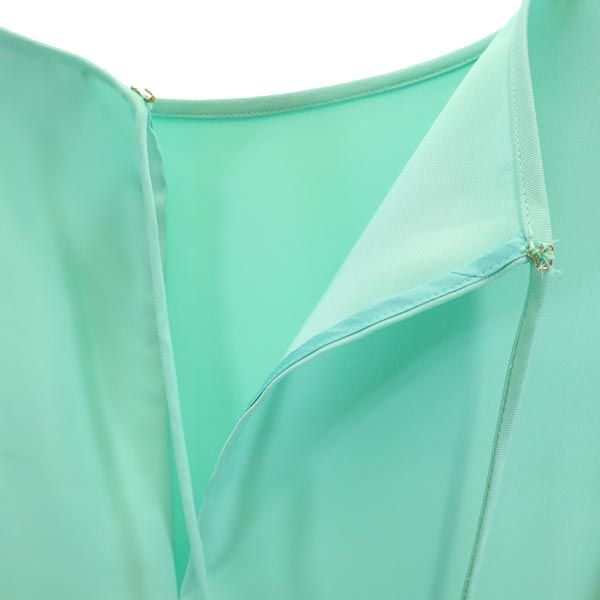 Kate Spade Green Short Sleeve Back Ribbon Dress Size 2