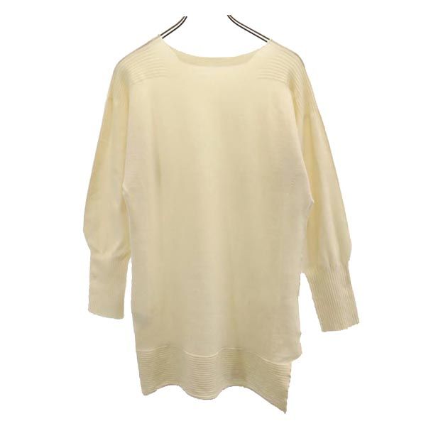 ISSEY MIYAKE Wool Blend Long Sleeve Tunic White Blouse Size 2