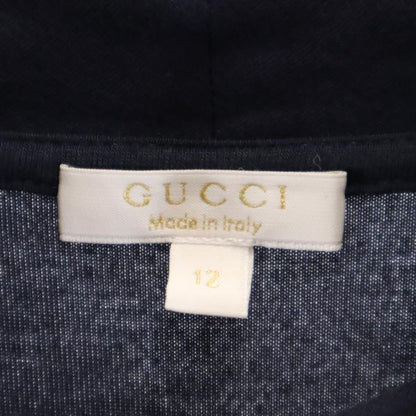 GUCCI Italian Made Long Sleeve Turtleneck Tunic Blue Blouse Size 12