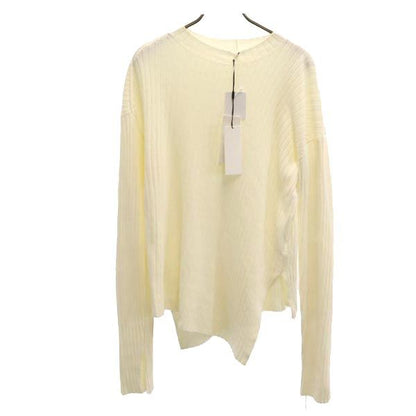 HELMUT LANG White Long Sleeve Rib Knit Sweater Size M