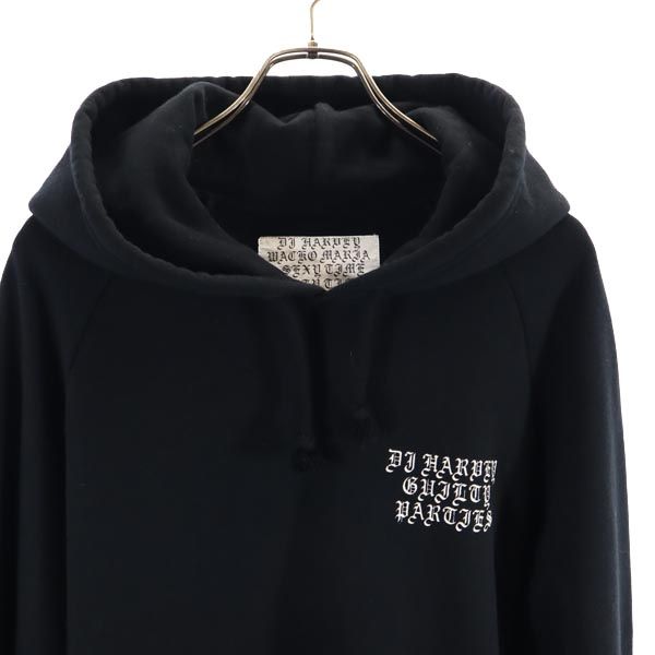 WACKO MARIA Guilty Parties Back Print Hoodie Black Size L