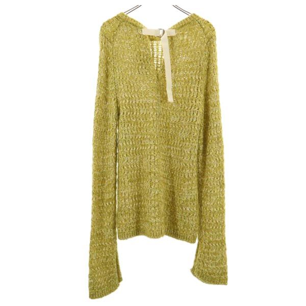 muller of yoshiokubo Wool Blend Long Sweater Yellow Size 38