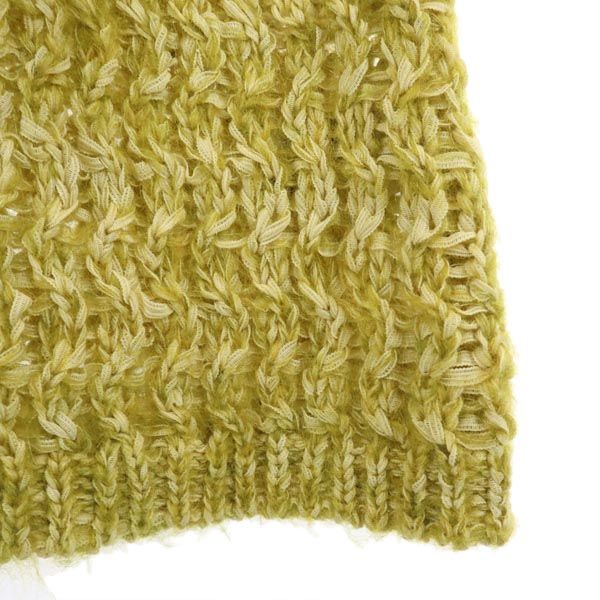 muller of yoshiokubo Wool Blend Long Sweater Yellow Size 38
