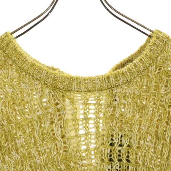muller of yoshiokubo Wool Blend Long Sweater Yellow Size 38