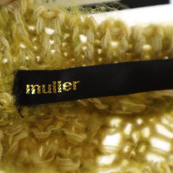muller of yoshiokubo Wool Blend Long Sweater Yellow Size 38