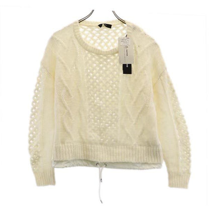 DIESEL Alpaca Blend Long Sleeve Sweater White Size S