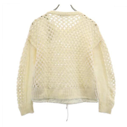 DIESEL Alpaca Blend Long Sleeve Sweater White Size S