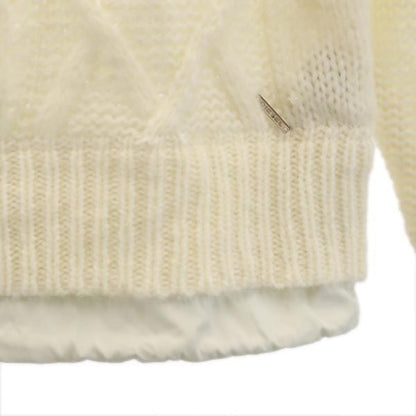 DIESEL Alpaca Blend Long Sleeve Sweater White Size S