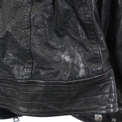 Black Leather Rider Jacket Size 2