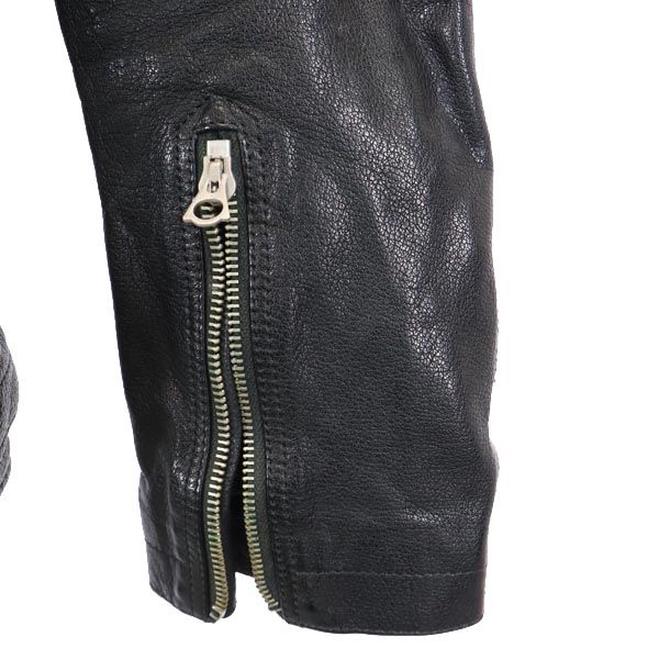 Black Leather Rider Jacket Size 2