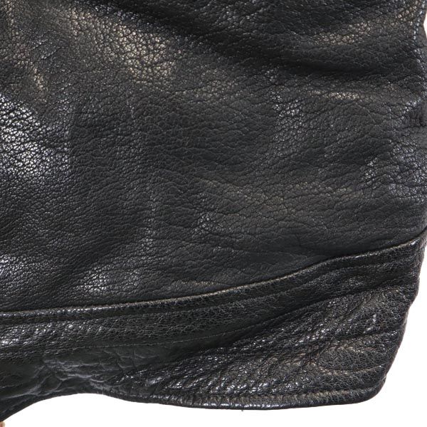 Black Leather Rider Jacket Size 2