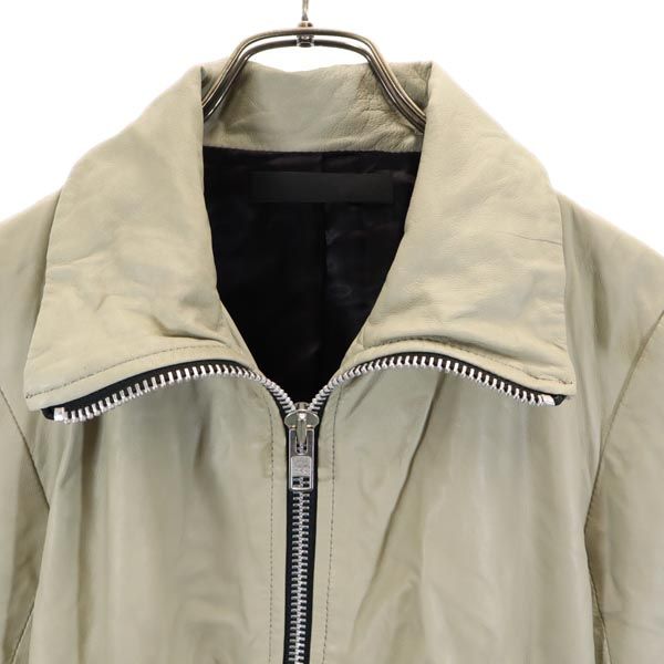 EKAM Sheepskin Leather Jacket Light Gray Size L