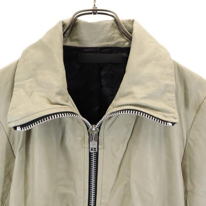 EKAM Sheepskin Leather Jacket Light Gray Size L