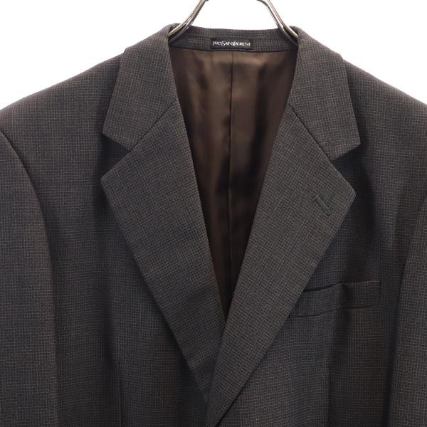 YVES SAINT LAURENT Tailored Blazer Gray Size XL