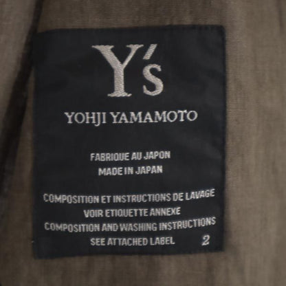 Y's Linen Jacket Khaki Size 2